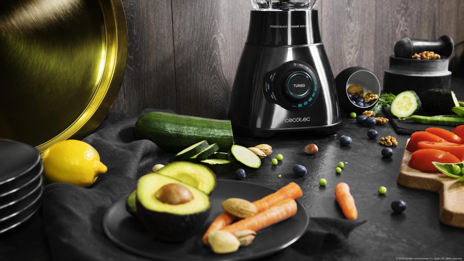 Cecotec Power Black Titanium 2500MAX Blender 1.8L Cecotec Power Black Titanium 2500MAX Blender 1.8L