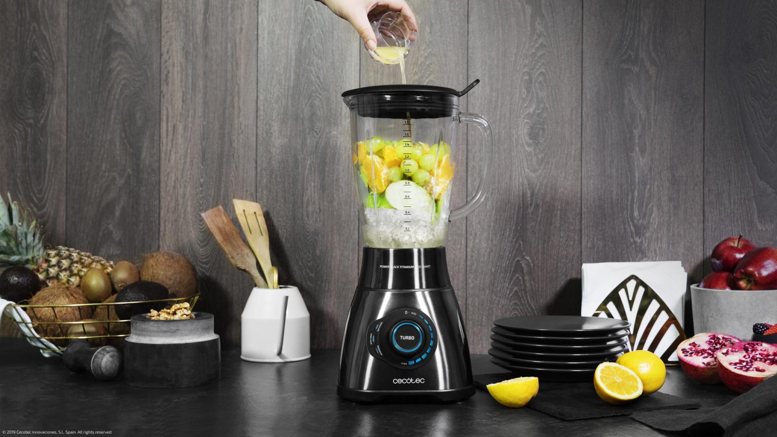Cecotec Power Black Titanium 2500MAX Blender 1.8L Cecotec Power Black Titanium 2500MAX Blender 1.8L