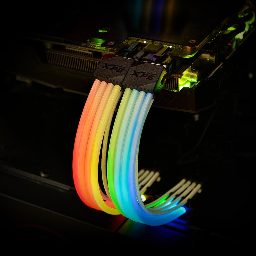 XPG Prime ARGB 8 PIN (6+2) VGA Extension Cable (ARGBEXCABLE-VGA-BKCWW)