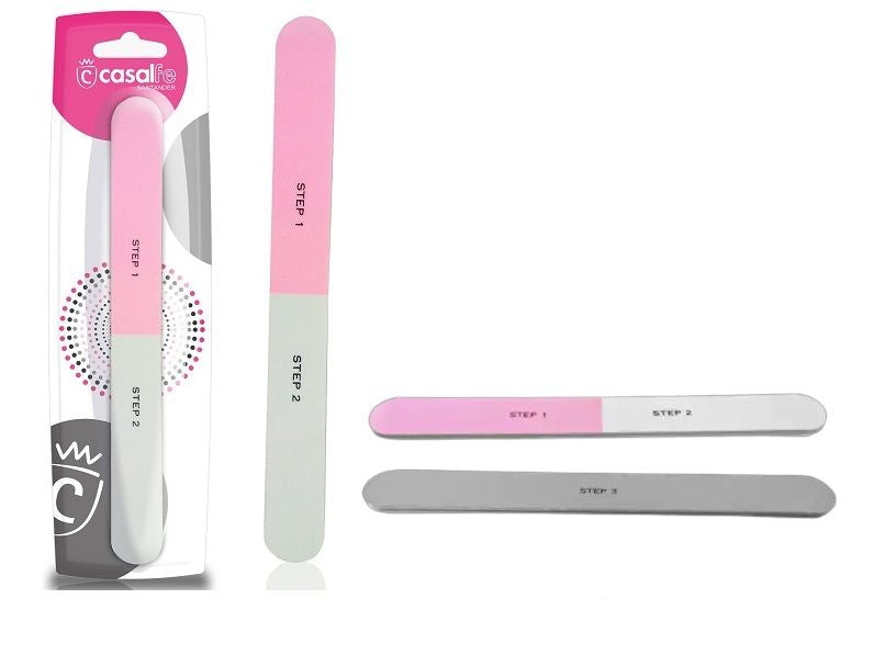 Casalfe 3-Step Nail File – Shape, Smooth & Shine