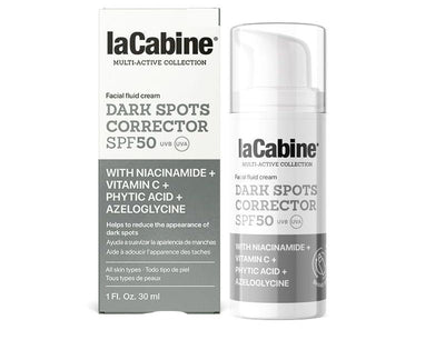 لاكابين كريم سائل للوجه مع حماية SPF 50 وتصحيح البقع – 30 مل
