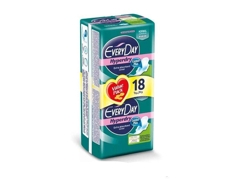 EveryDay Ultra Dry Sanitary Pads 18 pcs Normal Value Pack EveryDay Ultra Dry Sanitary Pads 18 pcs Normal Value Pack