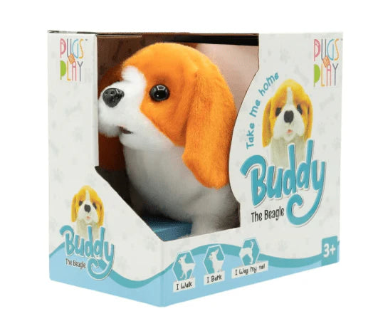 دمية Pugs At Play Buddy - كلب بيجل تفاعلي للأطفال