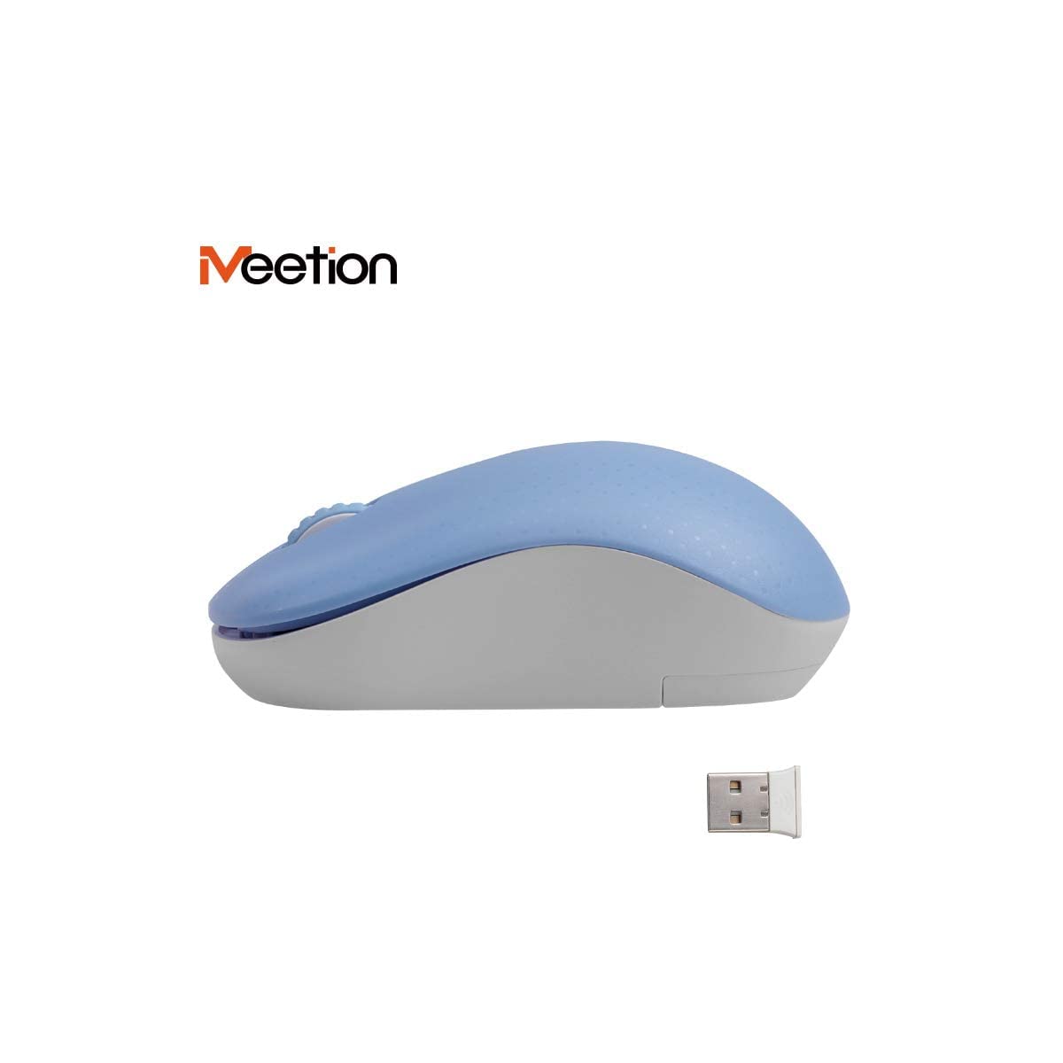 MeeTion Cordless Optical Usb Computer 2.4GHz Wireless Mouse - Blue
