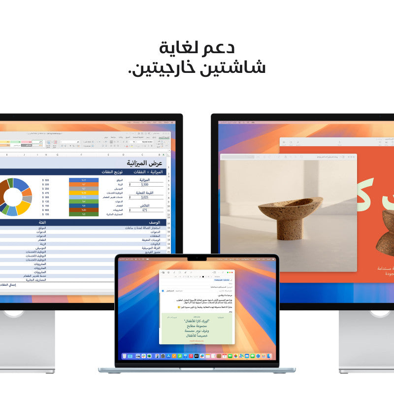 ماك بوك إير 13 بوصة، شريحة M4، ذاكرة وصول عشوائي (RAM) سعة 16 جيجابايت، قرص SSD سعة 256 جيجابايت 