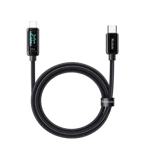 Mcdodo 20W PD Type C to Lightning Cable Fast Charge 1.2M - Black Mcdodo 20W PD Type C to Lightning Cable Fast Charge 1.2M - Black