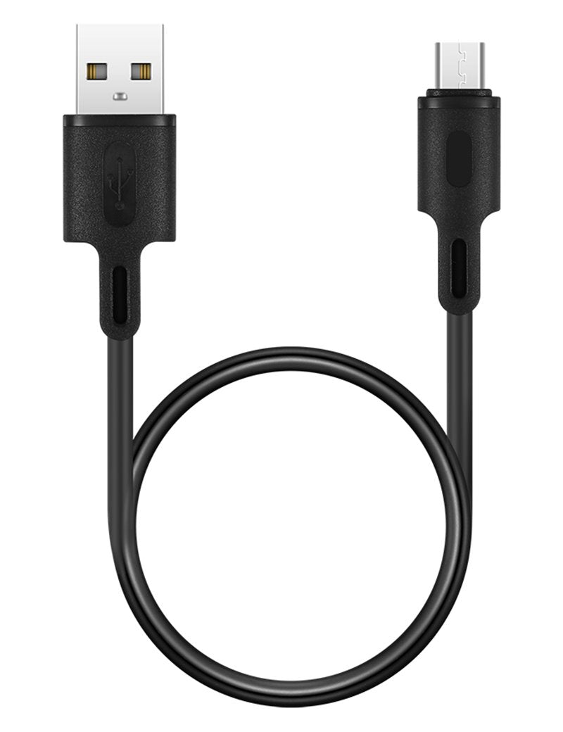 ROCKROSE USB cable in Micro USB Beta AM Mini, 2.4A 12W, 30cm, black