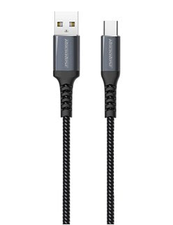 ROCKROSE USB cable in USB Type-C Powerline AC, 3A , 1m, black
