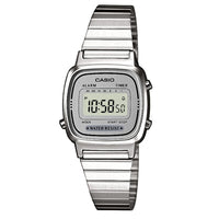 Casio Women's LA670WA-7 Silver Tone Digital Retro Watch