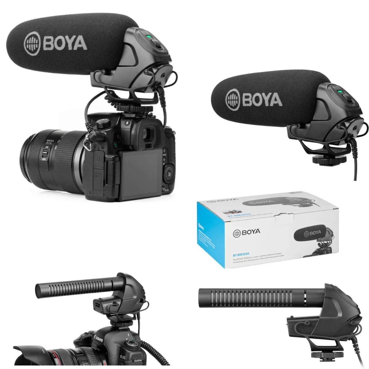 BOYA On-Camera Shotgun Microphone - Black BOYA On-Camera Shotgun Microphone - Black
