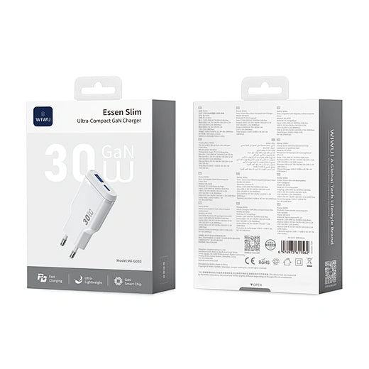 شاحن WiWU 30W GaN فائق الصغر Wi-G033 سريع