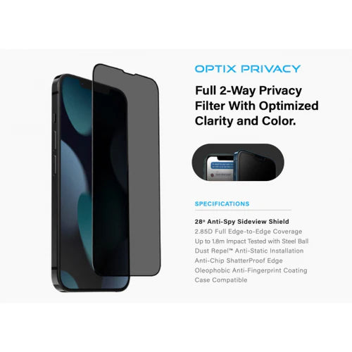UNIQ OPTIX Privacy Glass for iPhone 13 / 13 Pro UNIQ OPTIX Privacy Glass for iPhone 13 / 13 Pro