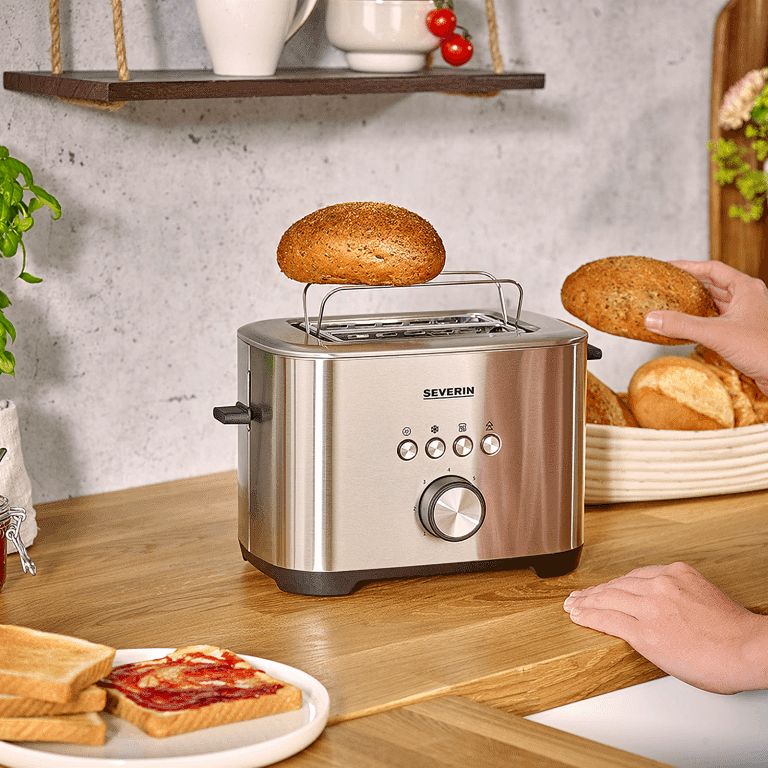 Severin 800W Toaster - 7 Browning Levels, Bagel Function Severin 800W Toaster - 7 Browning Levels, Bagel Function