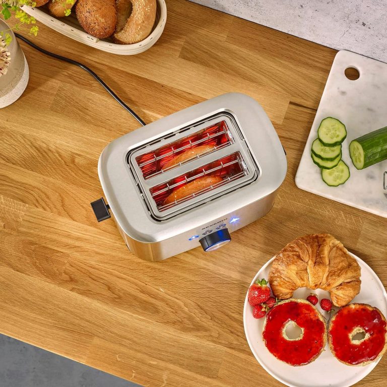 Severin 800W Toaster - 7 Browning Levels, Bagel Function Severin 800W Toaster - 7 Browning Levels, Bagel Function