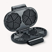 Severin Double Waffle Maker - Non-Stick & Space-Saving Design