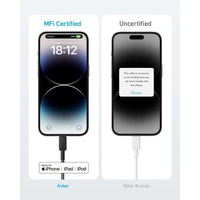 Anker 322 USB C to Lightning Cable 3ft Durable & Fast Charging - White