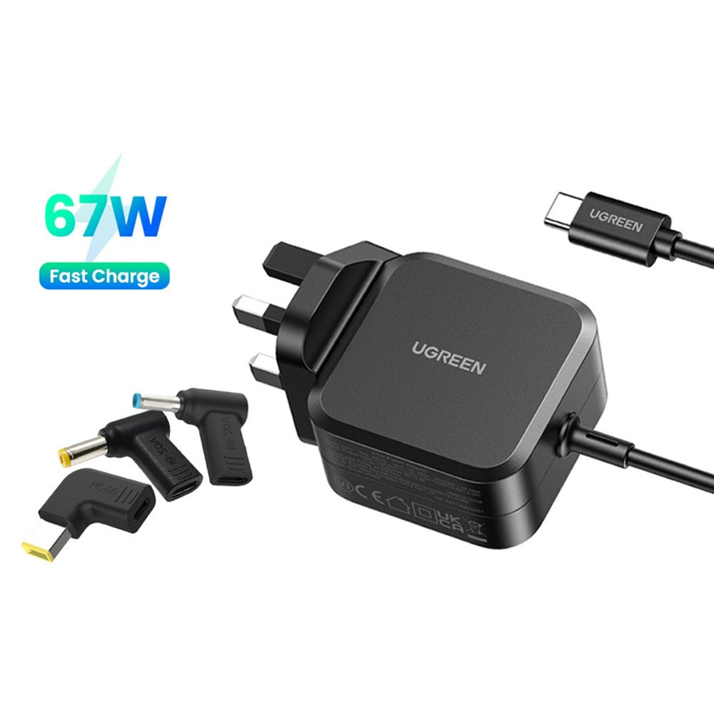 شاحن UGREEN 67W GaN USB-C سريع ومحمول 