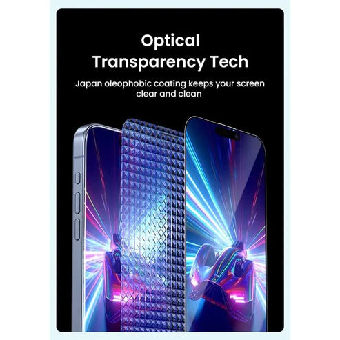 واقي شاشة زجاجي مقوى من أنكر لآيفون 15 برو  - شفاف