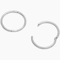 STUDEX .925 Silver 18GA 1/2" Smooth Hinged Hoop – PR-852W-S
