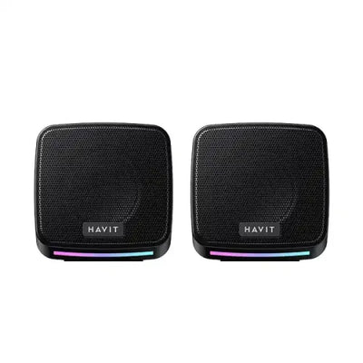 سماعات Havit SK764 RGB – صوت استريو وإضاءة ألعاب رائعة