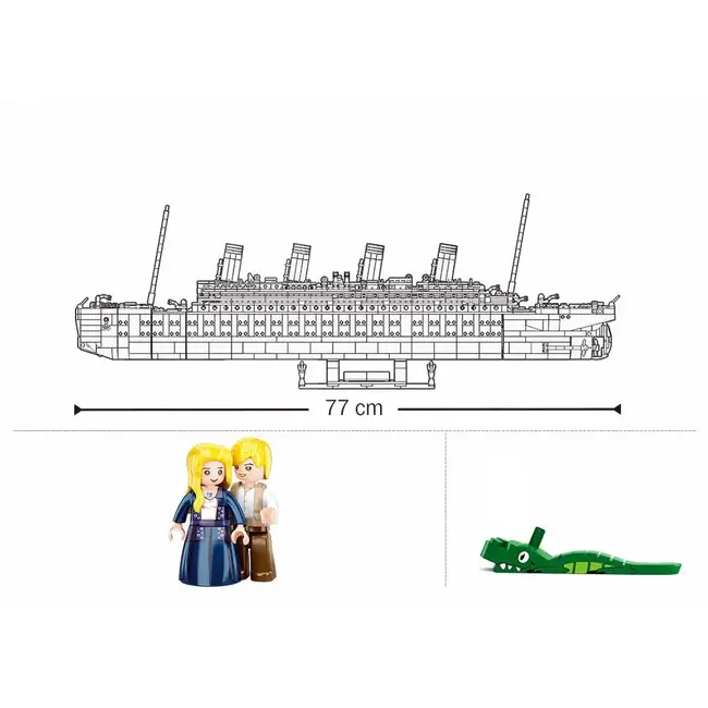 Sluban Titanic 1:350 | 2401 قطعة نموذج بحري فاخر