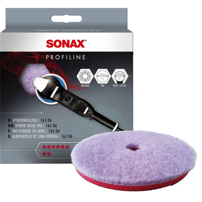 SONAX Hybrid Wool Pad – 165mm for DA Polishers