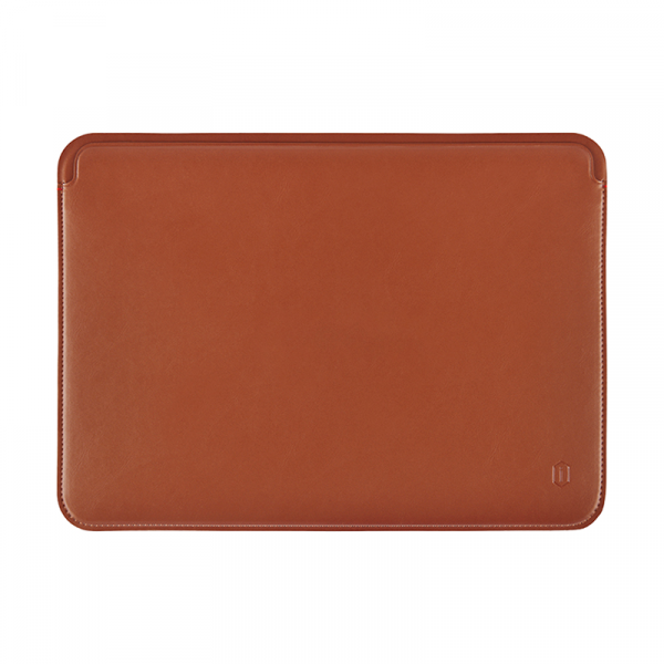 Wiwu skin pro platinum with microfiber leather sleeve for macbook 13.6" - brown