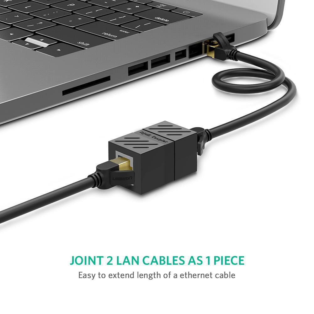 مقبس يوجرين RJ45 لتوصيل كابل الشبكة - أسود