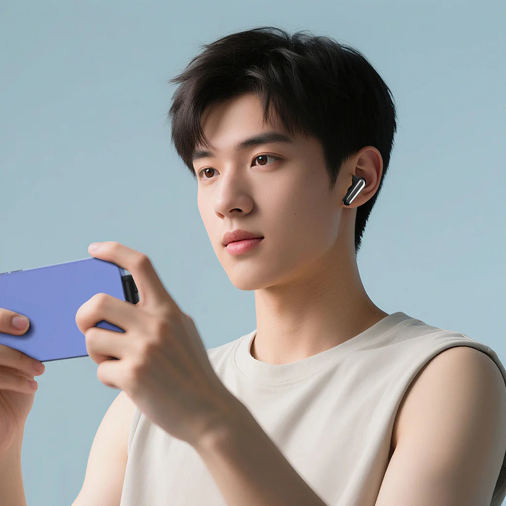 سماعات WiWU T36 للألعاب - سماعات أذن لاسلكية فائقة السرعة مع خاصية إلغاء الضوضاء النشط والمعزز