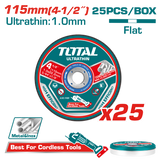 TOTAL Ultra-thin metal cutting disc set 25PCs (TAC11011525)