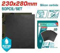 TOTAL 50PCs P1500 Silicon Carbide Waterproof Sandpaper 230*280mm (TAC150016)