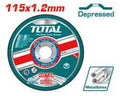 TOTAL Abrasive Depressed Metal & Inox Cutting Disc 115*1.2mm - 4.5" (TAC2121152)
