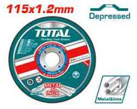 TOTAL Abrasive Depressed Metal & Inox Cutting Disc 115*1.2mm - 4.5" (TAC2121152)