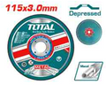 TOTAL Abrasive Depressed Metal Cutting Disc 115*3.0mm - 4" (TAC2211152)