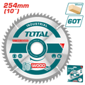 TOTAL TCT Saw Blade for Wood 254mm - 10" | 60Teeth (TAC231723)