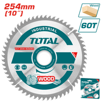 TOTAL TCT Saw Blade for Wood 254mm - 10" | 60Teeth (TAC231723)