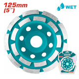 TOTAL Double Row Cup Grinding Wheel 125mm - 5" (TAC2421251)