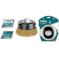 TOTAL Wire cup brush 75mm | 3" (TAC31035)