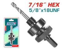 TOTAL Arbor for hole saw Hex shank 7/16" (TAC4202)
