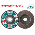 TOTAL Flap Disc P80 115*22.2mm | 4-1/2" (TAC631153)