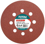 TOTAL 5PCs Sanding Sheet For Random Orbit Sander 125mm - 5" | 3PCs P80, 2PCs P120 (TAC731251)