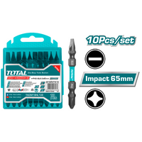 TOTAL TACIM16HL133 Impact screwdriver bits - Black