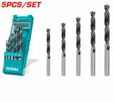 TOTAL 5PCs Wood Drill Bits Set 4-10mm (TACSD7056)