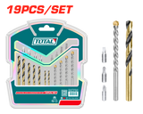 TOTAL 19 Pcs drill bits & screwdriver bits set (TACSDB1901)