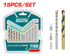TOTAL 19 Pcs drill bits & screwdriver bits set (TACSDB1901)