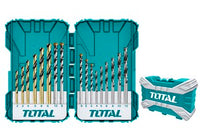 TOTAL Metal, Concert and wood drill bits set