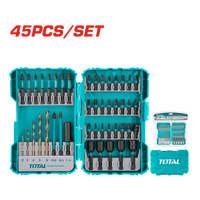 TOTAL 45 Pcs impact screwdriver bit set (TACSDL24502)