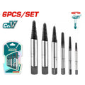 TOTAL 6PCs Screw Extractor Set 3-25mm (TACSE0061)