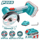 TOTAL Lithium-ion mini cut-off tool 20V (TAGLI76017)