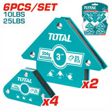 TOTAL Magnetic Welding Holder Set 6PCS (TAMWH6002)